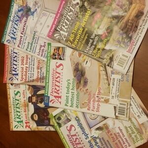 6 Decorative Artists Workbook Magazines 2002